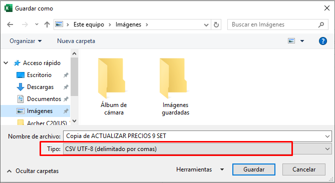 Por Que Excel No Me Permite Guardar Los Archivos En Formato Csv Utf 8 Foros Montevideo Comm